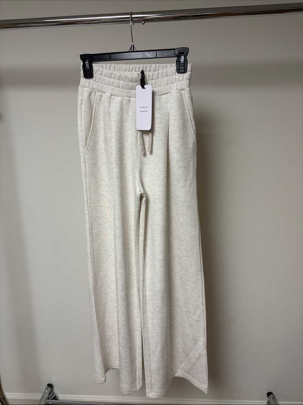 Varley the extra wide leg pant 29.5” ivory marl